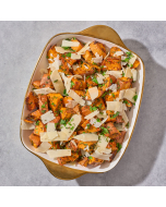 Garlic Parm Roasted Sweet Potatoes