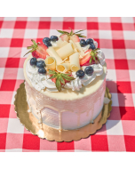 6" Strawberry and Blueberry Shortcake