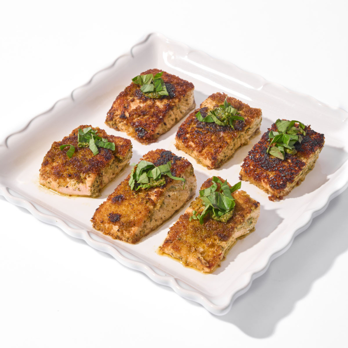 Pesto Crusted Salmon