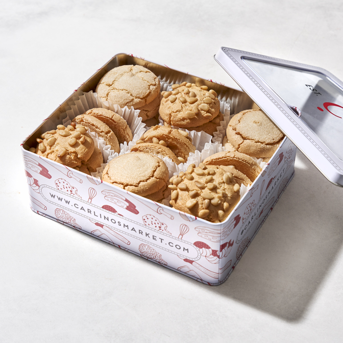 Carlino's Pignoli and Amaretti Cookie Tin