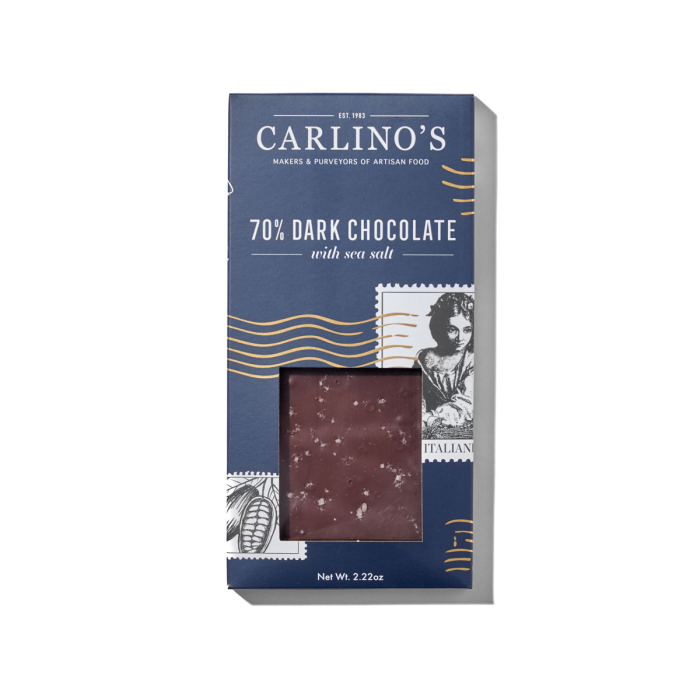 Carlino's Dark Chocolate Bar with Sea Salt