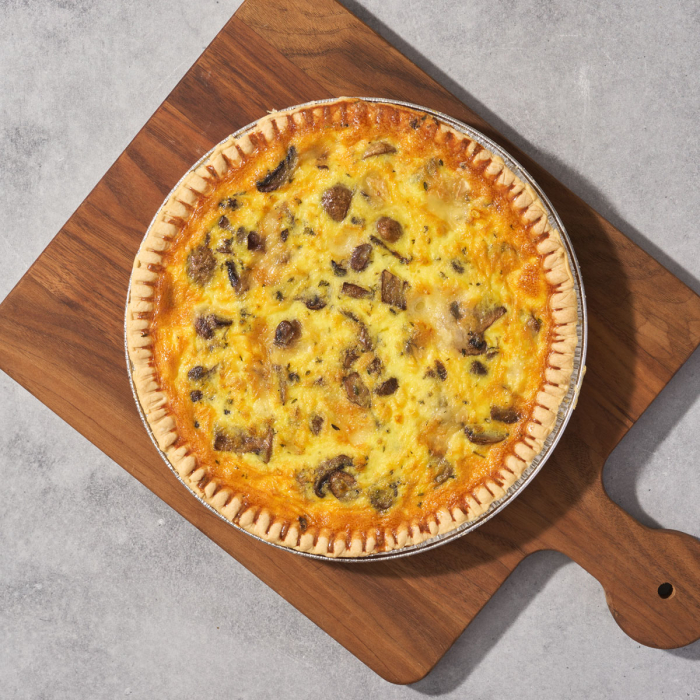 Wild Mushroom & Goat Cheese Quiche