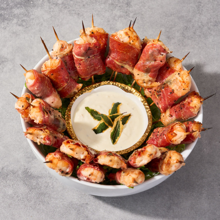 Shrimp Saltimbocca Skewers