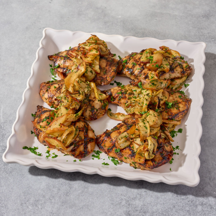 Grilled Apple Cider & Garlic Chicken Platter